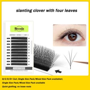 slanting clover with 4 leaves